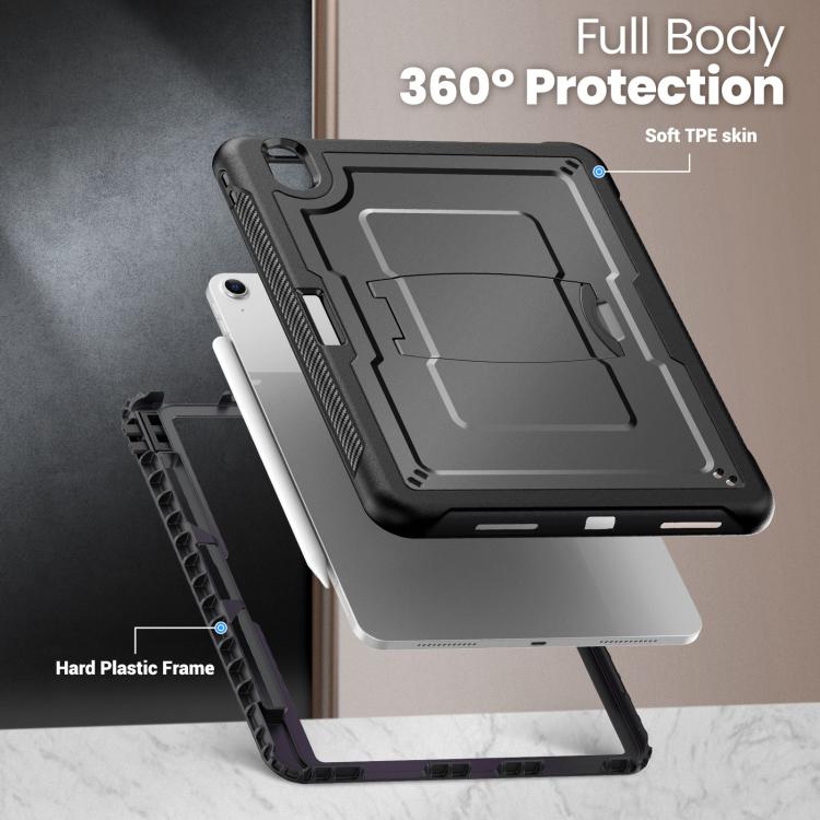 For iPad Air 11 2026 / 2025 / 2024 Honeycomb Stand TPE Hydric PC Tablet Case