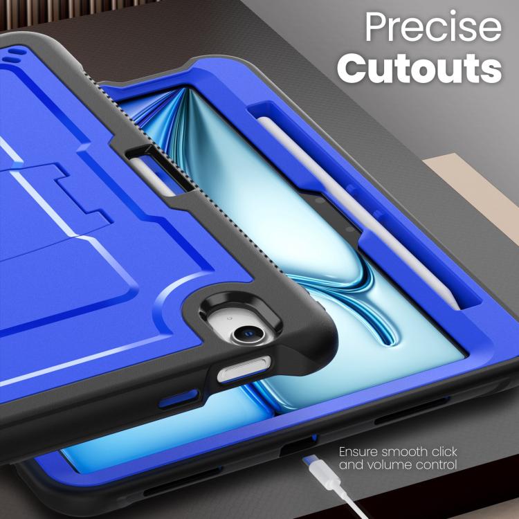 For iPad Air 11 2026 / 2025 / 2024 Honeycomb Stand TPE Hydric PC Tablet Case