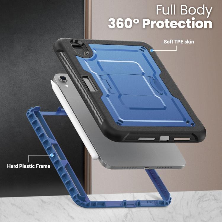 For iPad mini 2024 / mini 6 Honeycomb Stand TPE Hydric PC Tablet Case