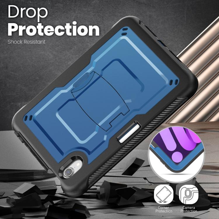 For iPad mini 2024 / mini 6 Honeycomb Stand TPE Hydric PC Tablet Case