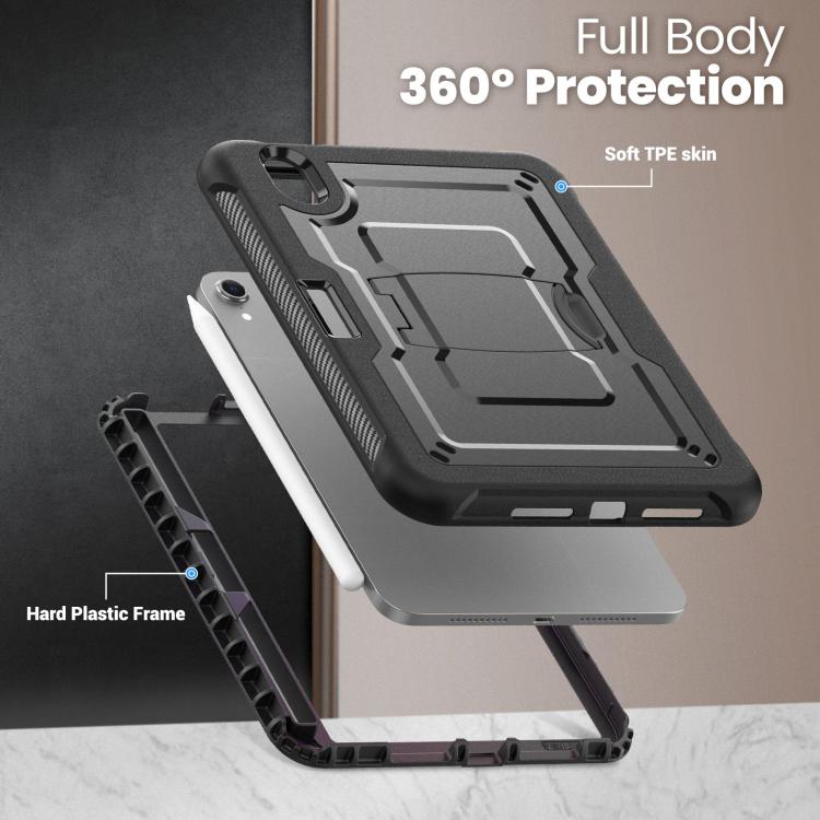 For iPad mini 2024 / mini 6 Honeycomb Stand TPE Hydric PC Tablet Case