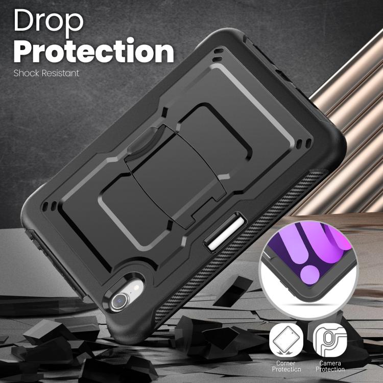 For iPad mini 2024 / mini 6 Honeycomb Stand TPE Hydric PC Tablet Case
