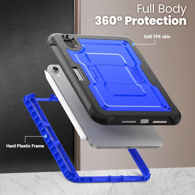 For iPad mini 2024 / mini 6 Honeycomb Stand TPE Hydric PC Tablet Case