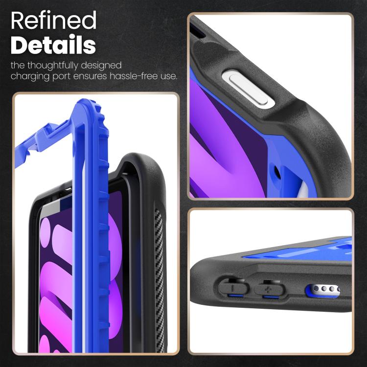 For iPad mini 2024 / mini 6 Honeycomb Stand TPE Hydric PC Tablet Case