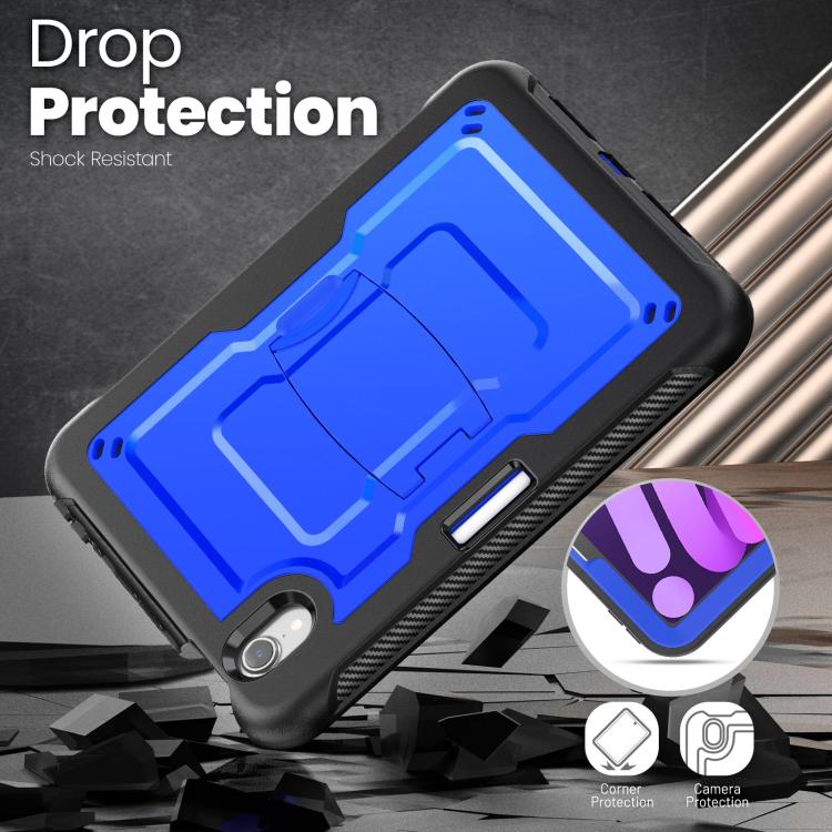 For iPad mini 2024 / mini 6 Honeycomb Stand TPE Hydric PC Tablet Case