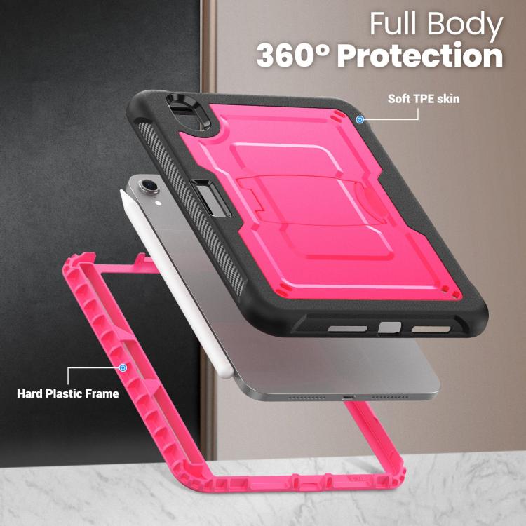 For iPad mini 2024 / mini 6 Honeycomb Stand TPE Hydric PC Tablet Case