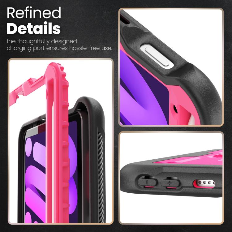 For iPad mini 2024 / mini 6 Honeycomb Stand TPE Hydric PC Tablet Case