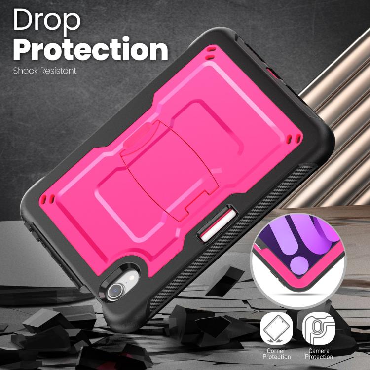 For iPad mini 2024 / mini 6 Honeycomb Stand TPE Hydric PC Tablet Case