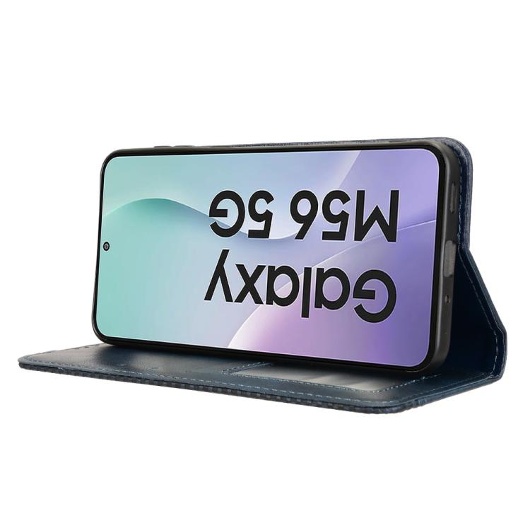 For Samsung Galaxy M56 5G Magnetic Buckle Retro Texture Leather Phone Case