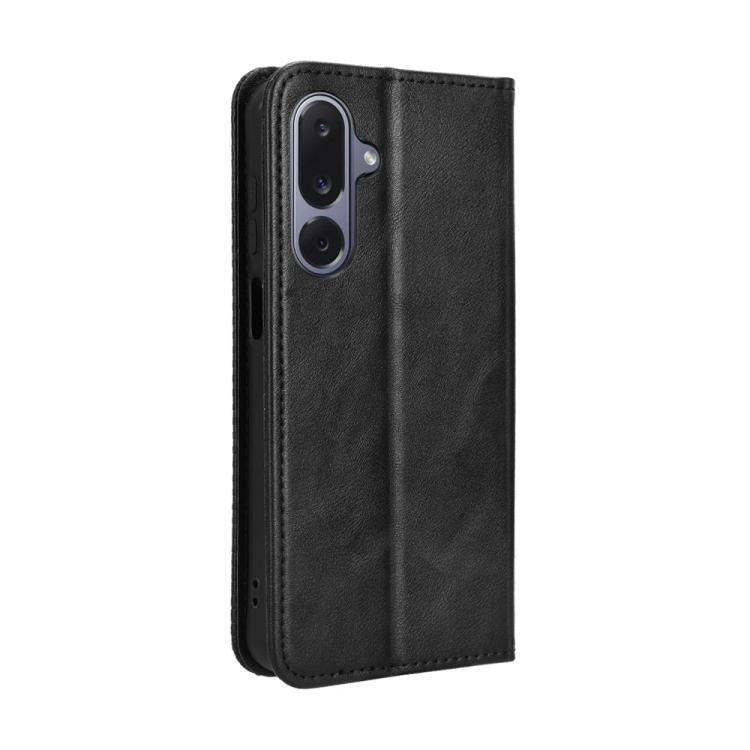 For Samsung Galaxy M36 5G Magnetic Buckle Retro Texture Leather Phone Case
