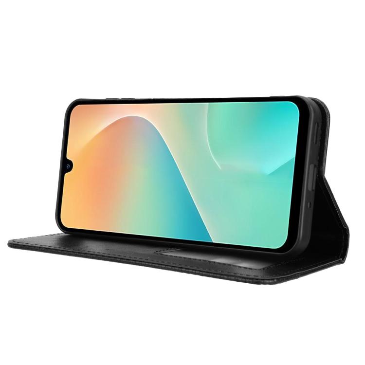 For Samsung Galaxy M36 5G Magnetic Buckle Retro Texture Leather Phone Case