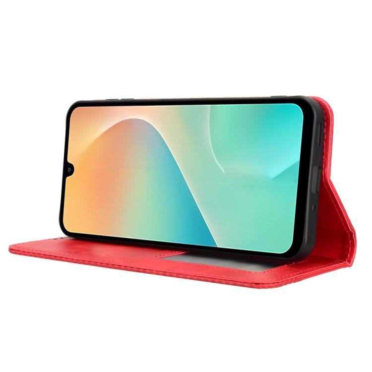 For Samsung Galaxy M36 5G Magnetic Buckle Retro Texture Leather Phone Case