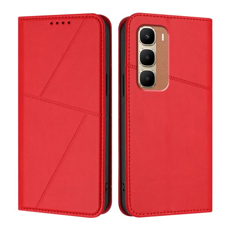 For Infinix Hot 70 5G Strong Magnetic Frosted Flip Leather Phone Case