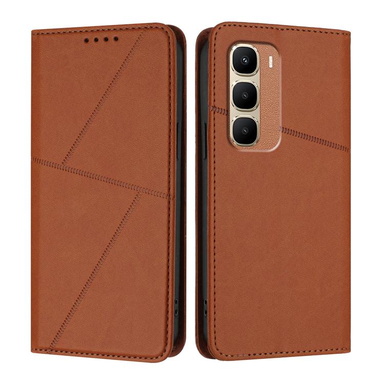 For Infinix Hot 70 5G Strong Magnetic Frosted Flip Leather Phone Case