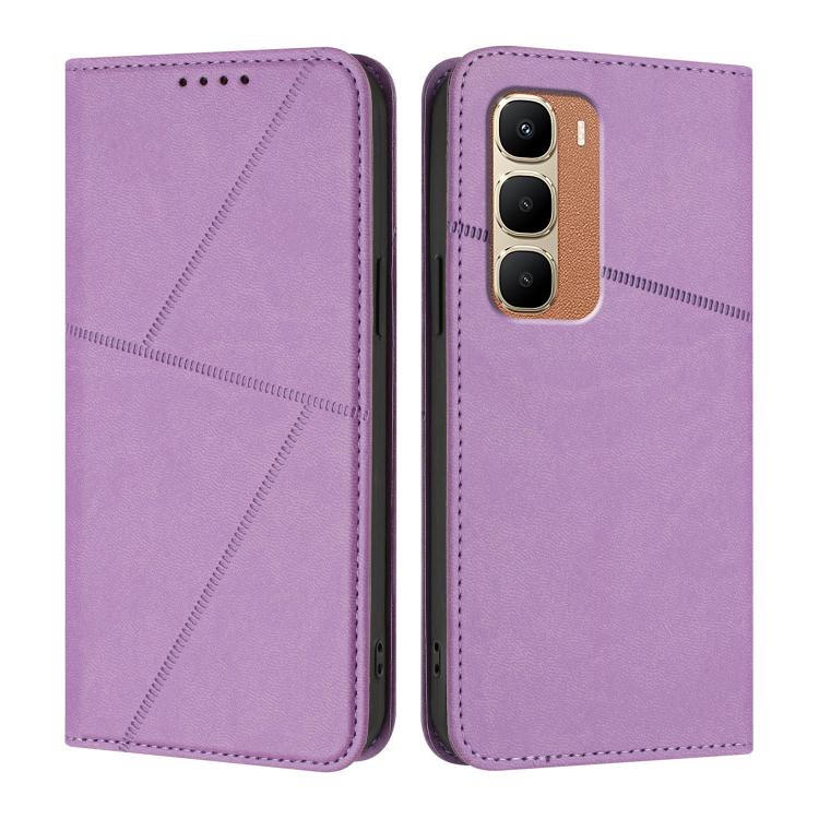 For Infinix Hot 70 5G Strong Magnetic Frosted Flip Leather Phone Case