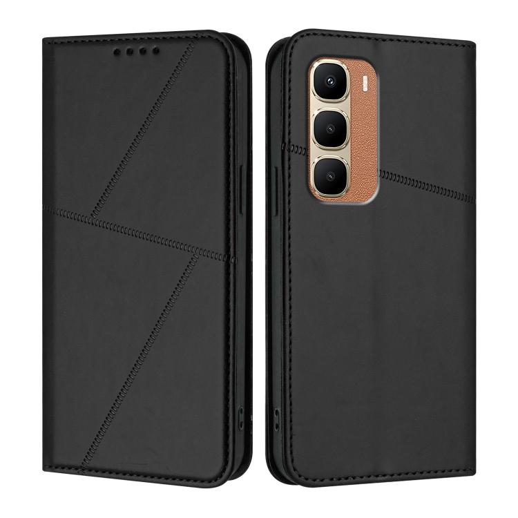 For Infinix Hot 70 5G Strong Magnetic Frosted Flip Leather Phone Case