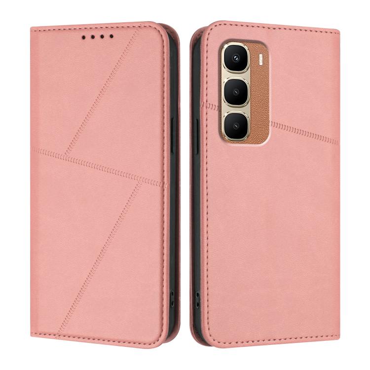 For Infinix Hot 70 5G Strong Magnetic Frosted Flip Leather Phone Case