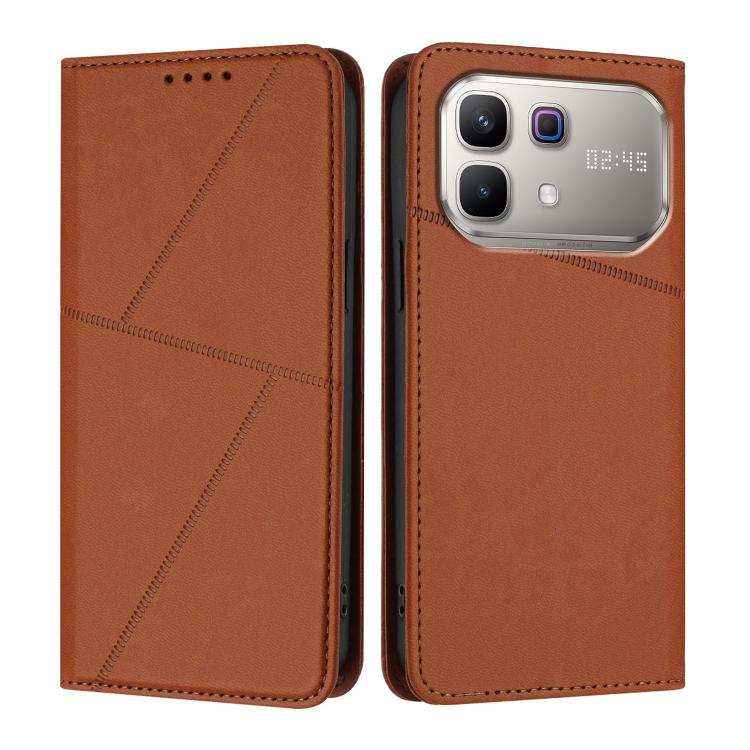For Infinix Note 60 5G Strong Magnetic Frosted Flip Leather Phone Case