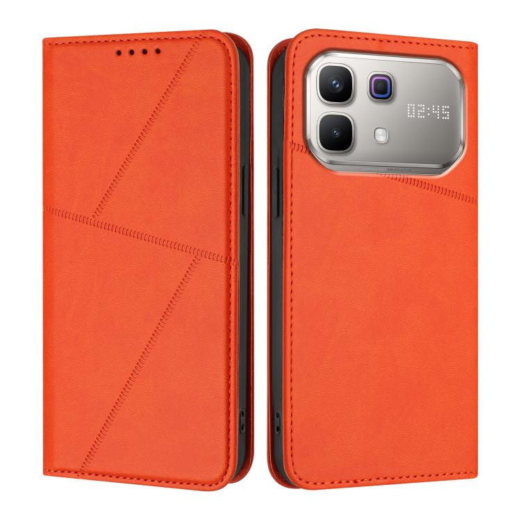 For Infinix Note 60 5G Strong Magnetic Frosted Flip Leather Phone Case