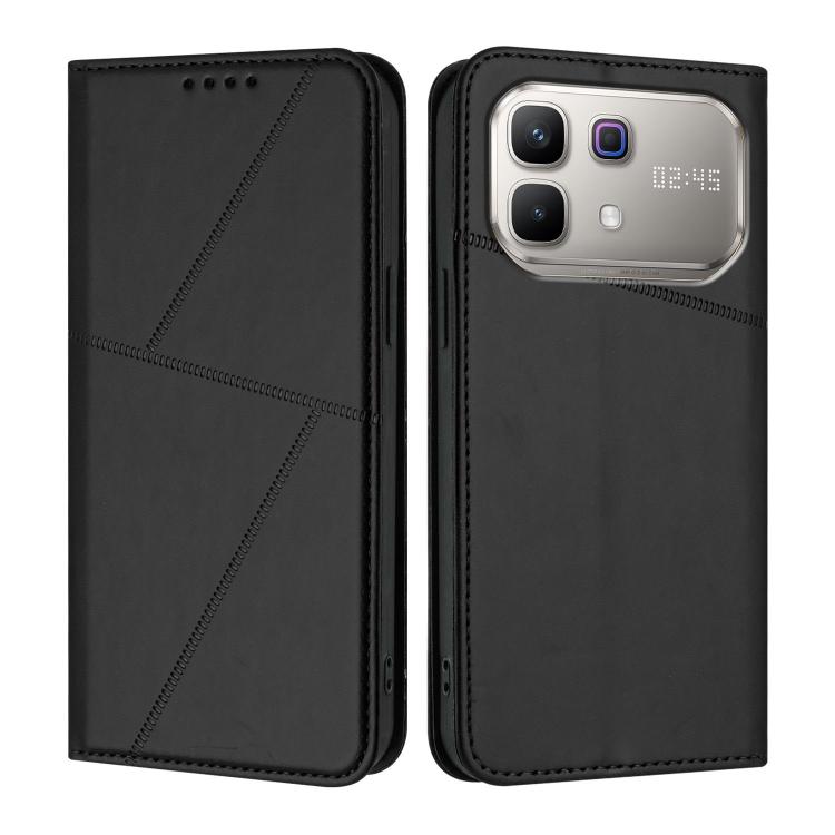 For Infinix Note 60 5G Strong Magnetic Frosted Flip Leather Phone Case