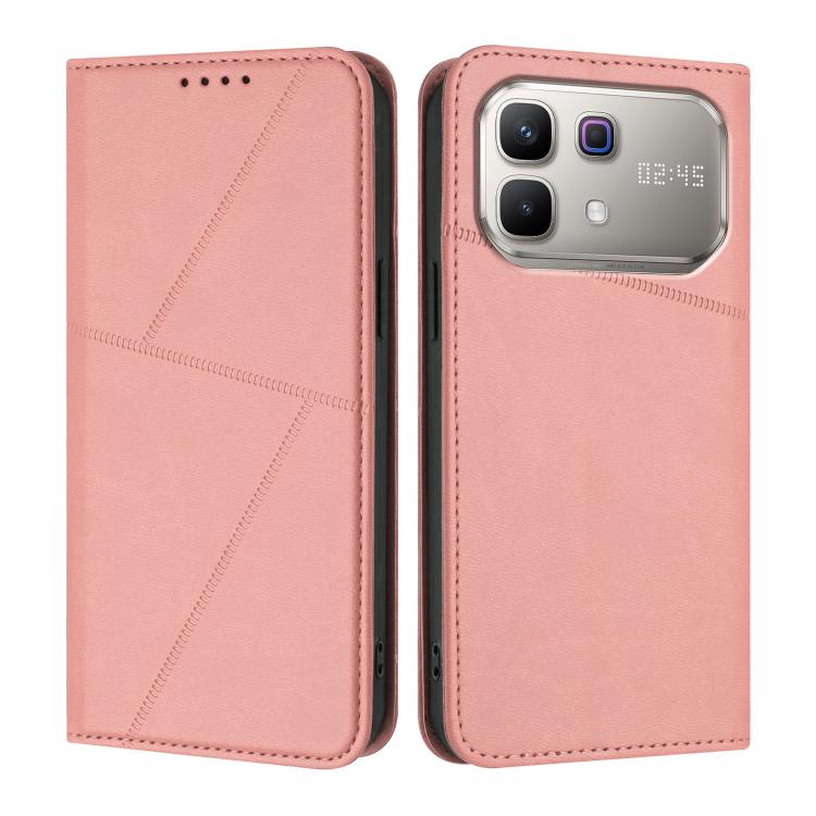 For Infinix Note 60 5G Strong Magnetic Frosted Flip Leather Phone Case