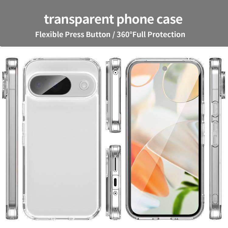 For Google Pixel 9 PC Hybrid TPU Airbag Shockproof Phone Case