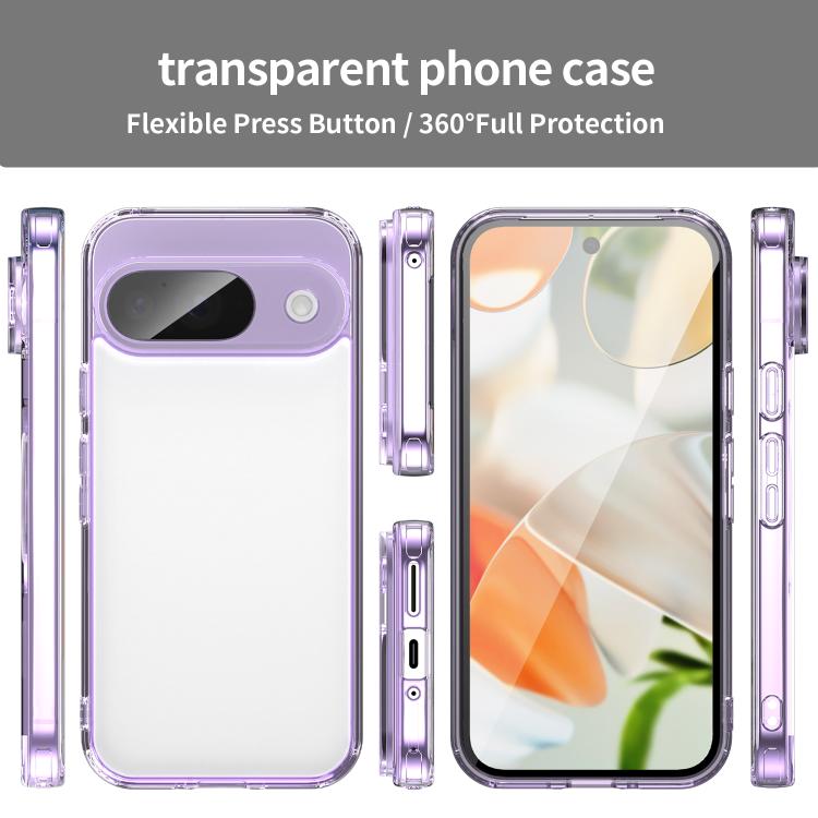 For Google Pixel 9 PC Hybrid TPU Airbag Shockproof Phone Case