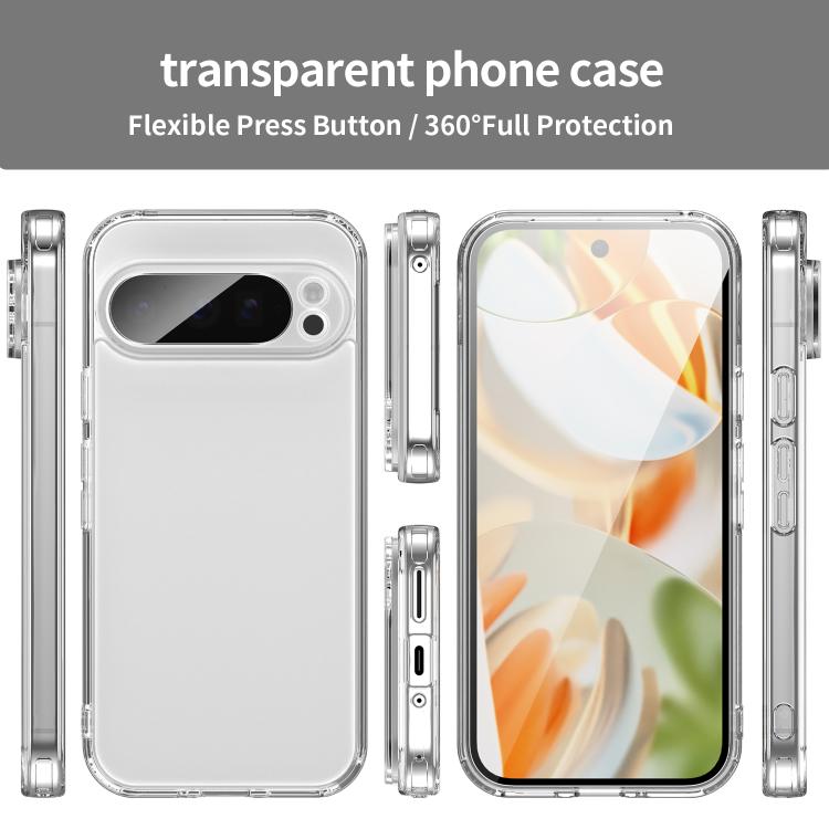 For Google Pixel 9 Pro PC Hybrid TPU Airbag Shockproof Phone Case