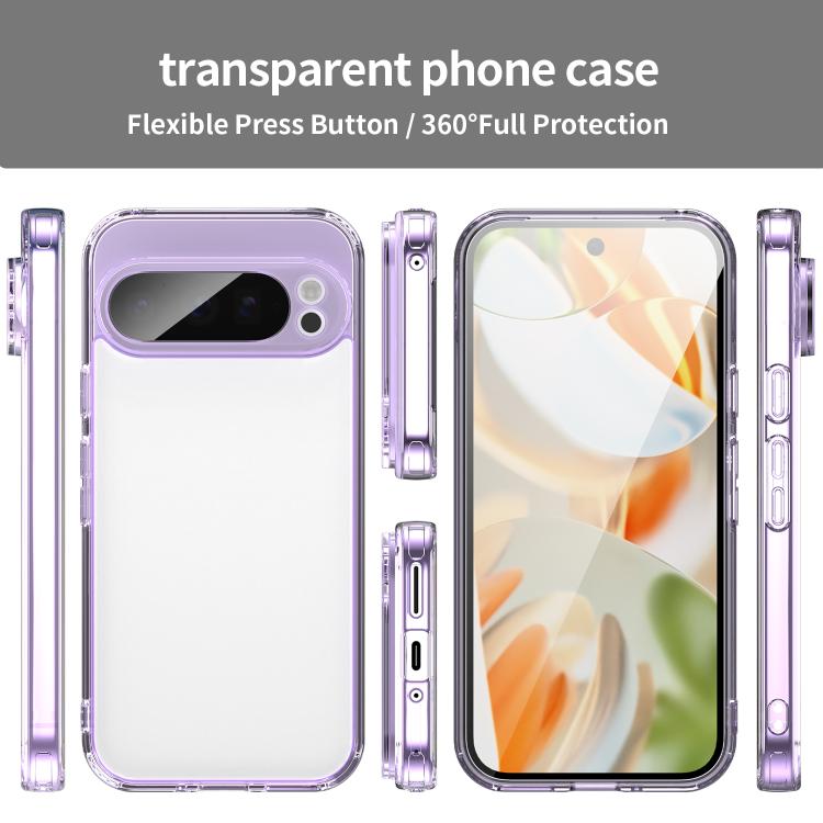 For Google Pixel 9 Pro PC Hybrid TPU Airbag Shockproof Phone Case