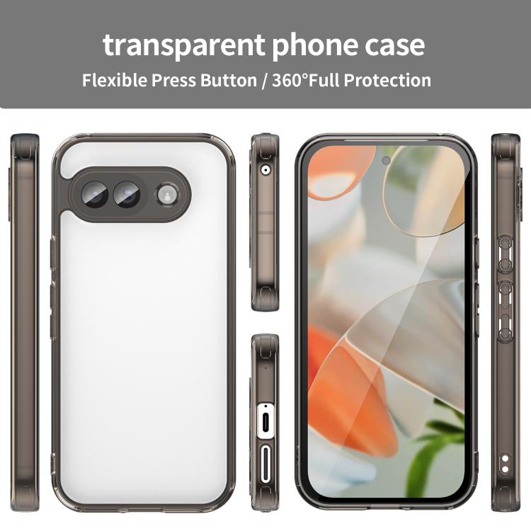 For Google Pixel 9a PC Hybrid TPU Airbag Shockproof Phone Case