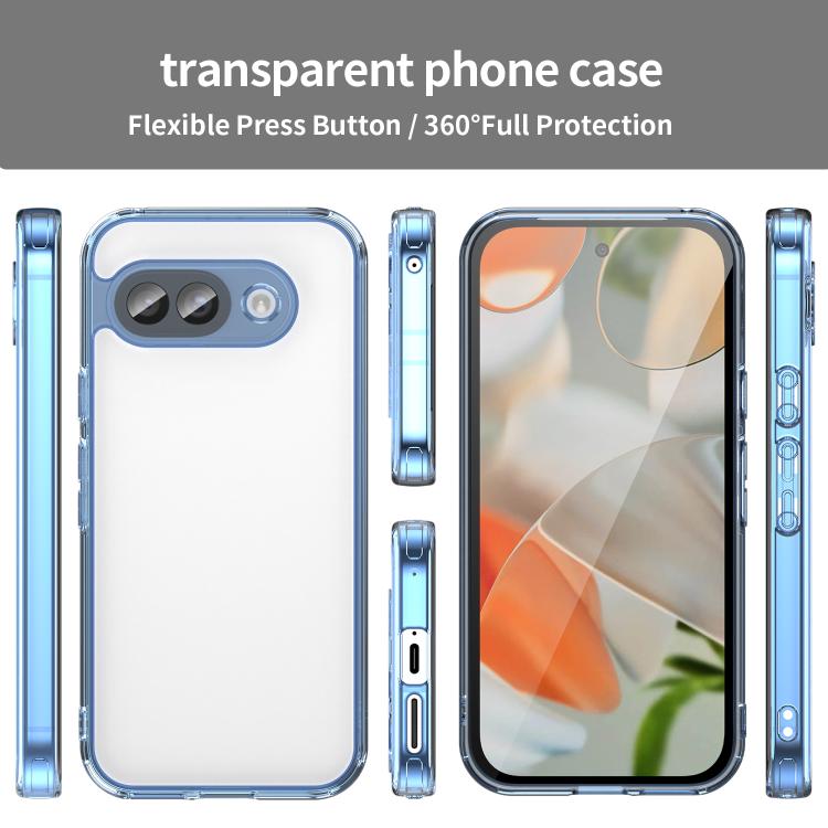For Google Pixel 9a PC Hybrid TPU Airbag Shockproof Phone Case