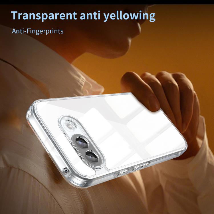 For Google Pixel 9a PC Hybrid TPU Airbag Shockproof Phone Case