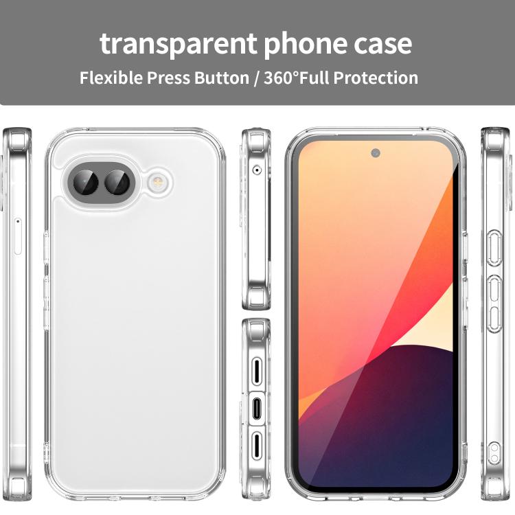 For Google Pixel 10a PC Hybrid TPU Airbag Shockproof Phone Case