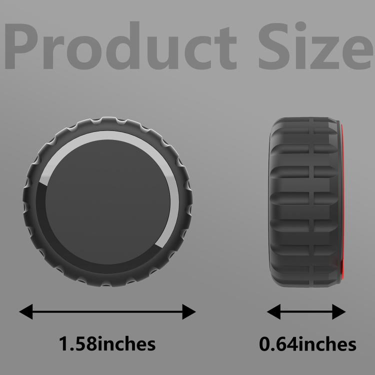 For AirTag 2nd Gen / AirTag 1st Gen PC Adhesive Waterproof Protective Case - Black