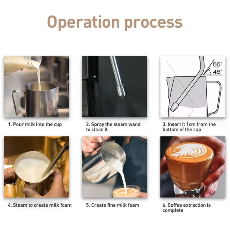 Stainless Steel Milk Frother Coffee Machine Steam Nozzle For Barsetto, 4-hole