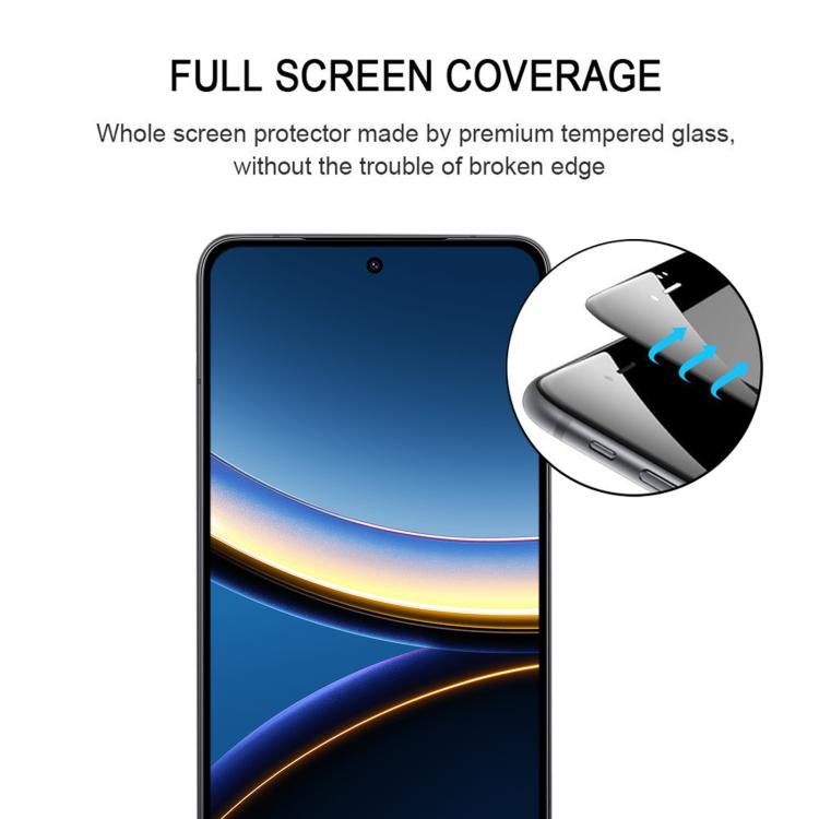 For Xiaomi Poco F7 25pcs 3D Curved Edge Full Screen Tempered Glass Film