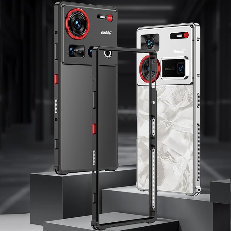 For ZTE nubia Z70 Ultra Metal Frame Heat Dissipation Phone Case with Camera Guard Ring