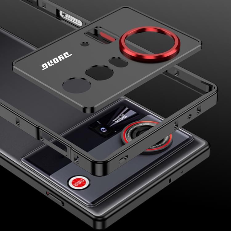 For ZTE nubia Z80 Ultra Metal Frame Heat Dissipation Phone Case with Camera Guard Ring