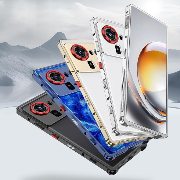 For ZTE nubia Z80 Ultra Metal Frame Heat Dissipation Phone Case with Camera Guard Ring