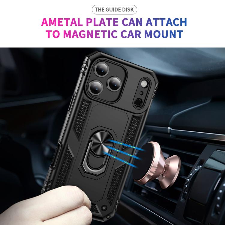 For iPhone Air Shockproof TPU Hybrid PC Phone Case with Holder