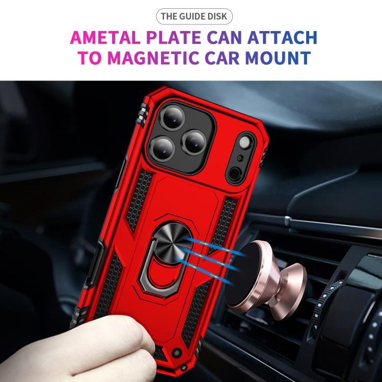 For iPhone Air Shockproof TPU Hybrid PC Phone Case with Holder