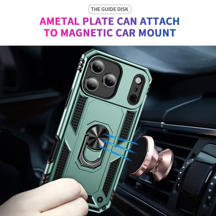 For iPhone Air Shockproof TPU Hybrid PC Phone Case with Holder