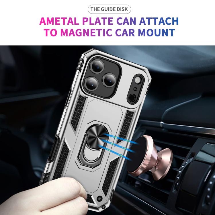 For iPhone Air Shockproof TPU Hybrid PC Phone Case with Holder