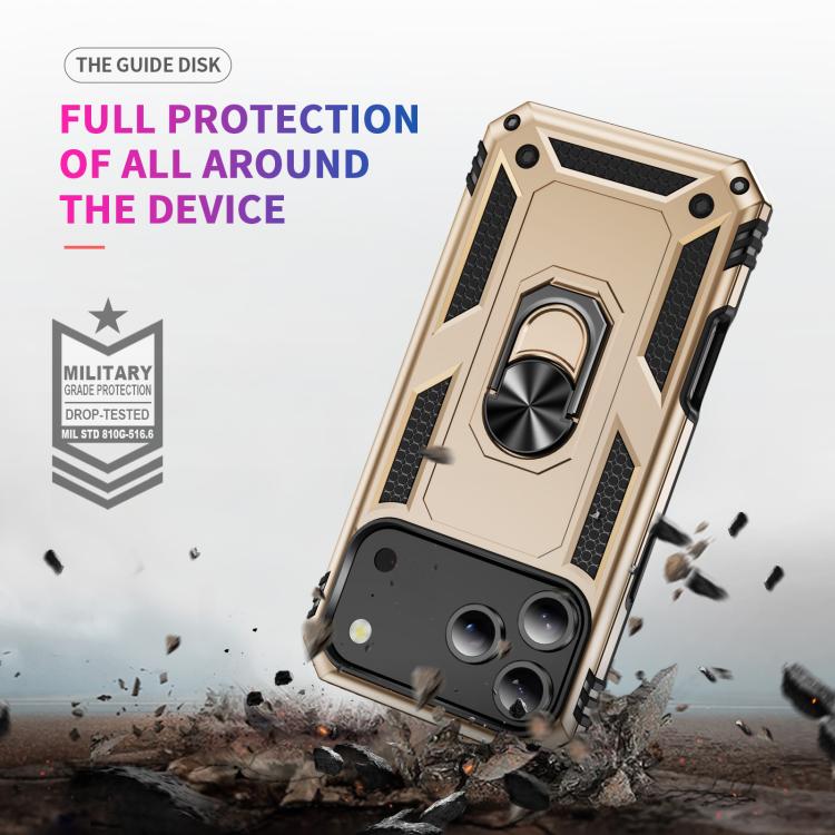 For iPhone 17 Pro Max Shockproof TPU Hybrid PC Phone Case with Holder