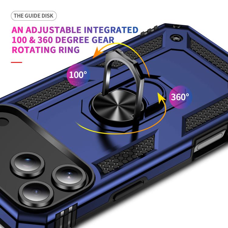 For iPhone 17 Pro Max Shockproof TPU Hybrid PC Phone Case with Holder