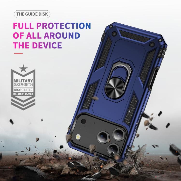 For iPhone 17 Pro Max Shockproof TPU Hybrid PC Phone Case with Holder