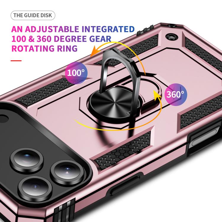 For iPhone 17 Pro Max Shockproof TPU Hybrid PC Phone Case with Holder