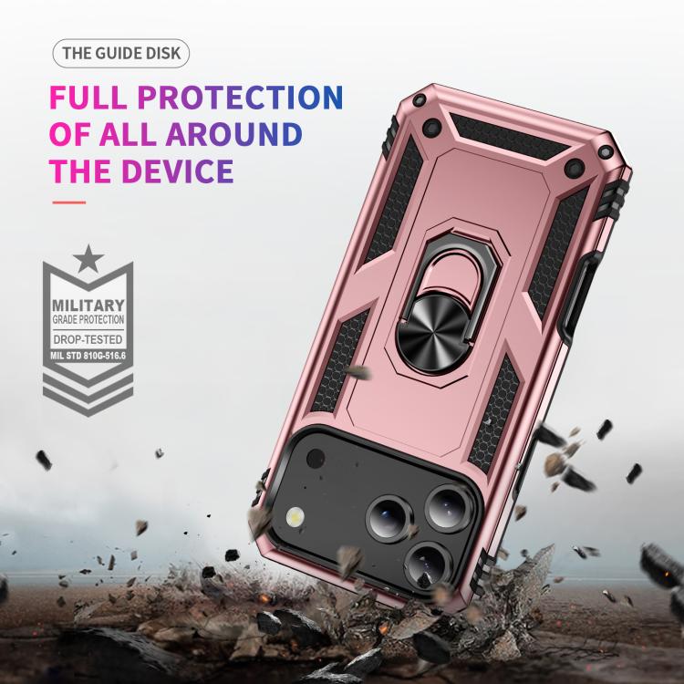 For iPhone 17 Pro Max Shockproof TPU Hybrid PC Phone Case with Holder