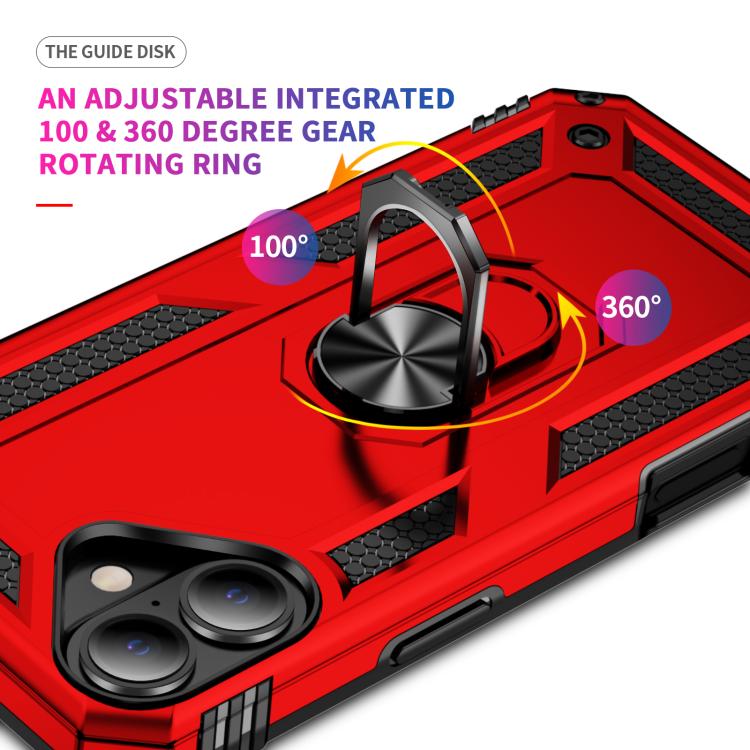 For iPhone 17 Shockproof TPU Hybrid PC Phone Case with Holder