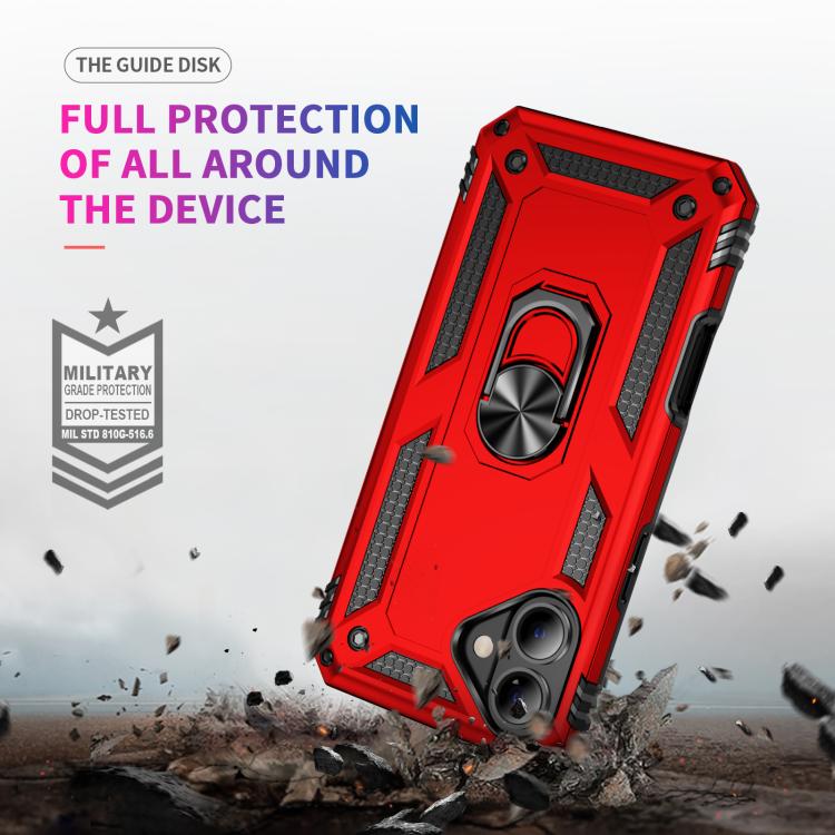 For iPhone 17 Shockproof TPU Hybrid PC Phone Case with Holder